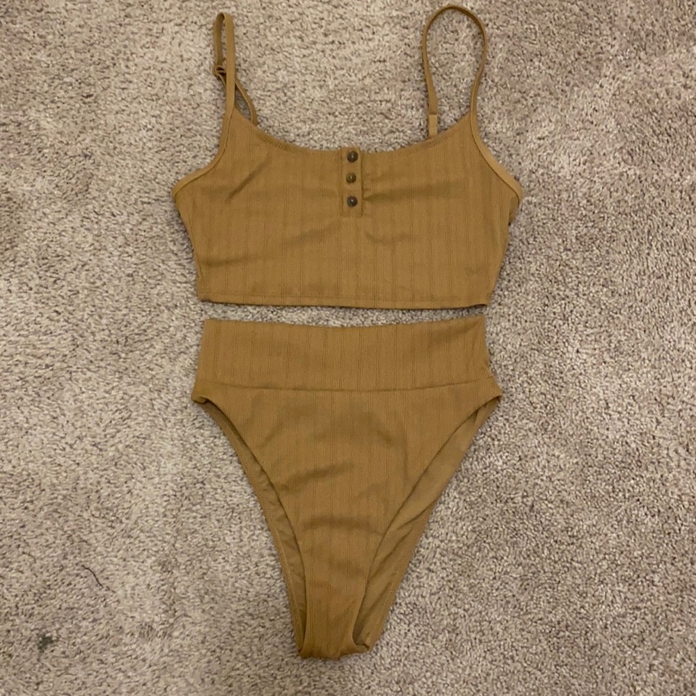 Tan Aerie Henley Bikini